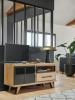 Petit meuble TV 1 porte 1 tiroir 1 niche GALLERY