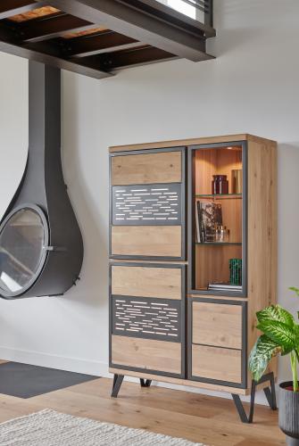 Armoirette 3 portes battantes 1 niche EDGE