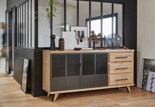 Enfilade 3 portes 1 tiroir GALLERY