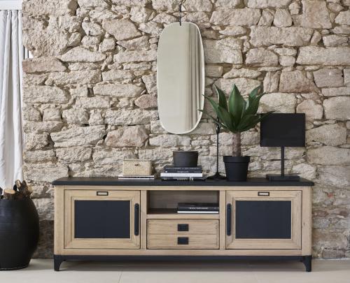 Grand meuble TV 2 portes INDUS