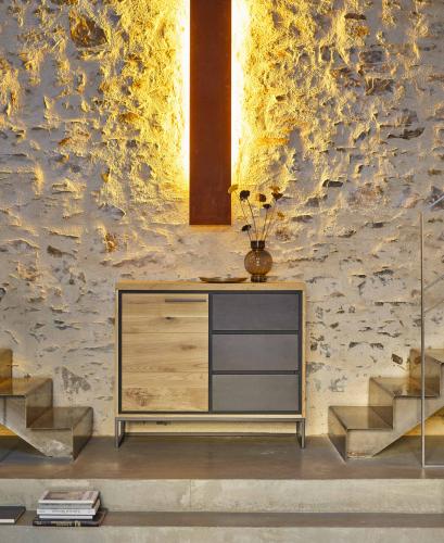 Rangement 1 porte 3 tiroirs BROOKS