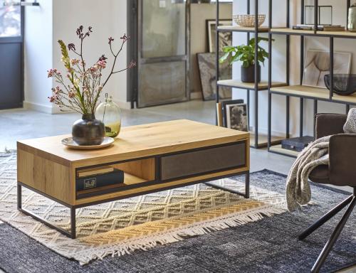 Table de salon 1 tiroir 1 niche BROOKS