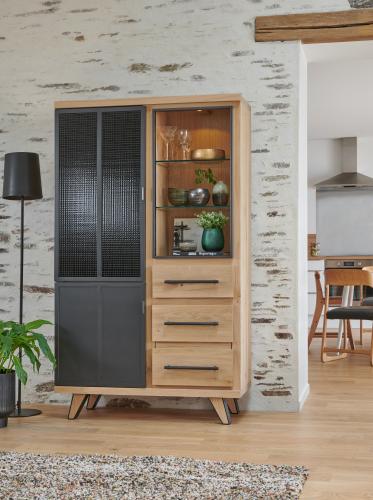 Vitrine 3 portes 1 tiroir GALLERY